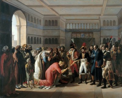 Bonaparte Presents the Sabre to Military Commander of Alexandria, July 1798 by Francois Henri Mulard