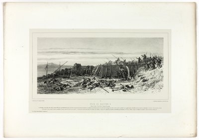 Capture of Bastion no. 9, from Souvenirs of Italy: Expedition of Rome by Francois Hippolyte Lalaisse