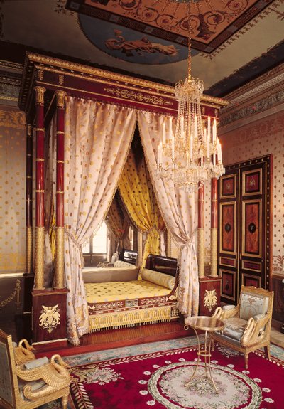 Bedroom of Queen Hortense de Beauharnais by Francois Honore Georges Jacob Desmalter
