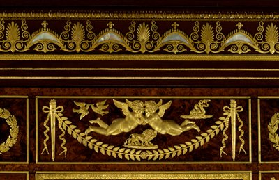 Furniture: details of the wardrobe greenhouse jewels of the Empress Josephine de Beauharnais by Francois Honore Georges Jacob Desmalter