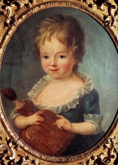 Girl with a Doll by Francois Hubert Drouais