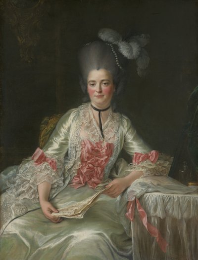 Marie Rinteau, Called Mademoiselle de Verrières by Francois Hubert Drouais