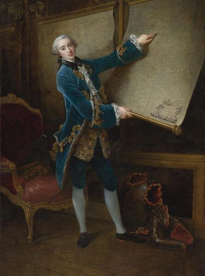 Portrait of the Comte de Vaudreuil by Francois Hubert Drouais