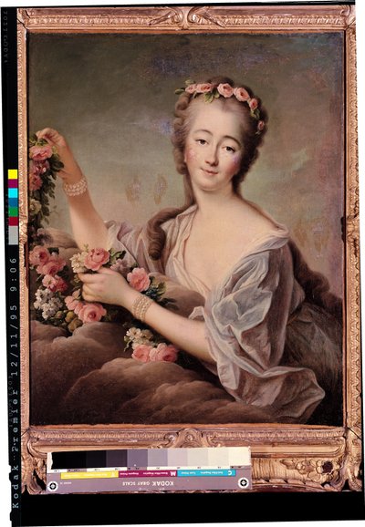 Portrait of the Countess du Barry (1743-93) as Flora by Francois Hubert Drouais