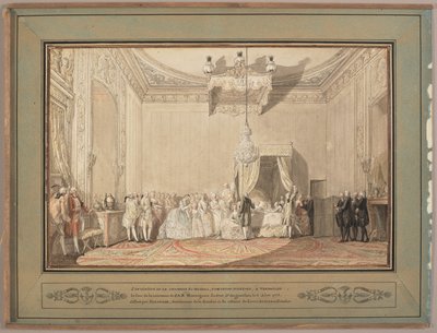 The interior of the bedroom in Versailles of Marie-Thérèse de Savoie, comtesse d