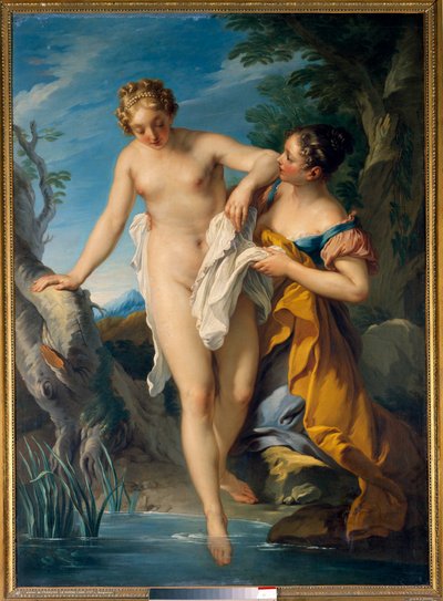 A bather and her next (18th century) by François Lemoyne