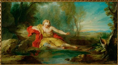 Narcissus Contemplating His Reflection by François Lemoyne
