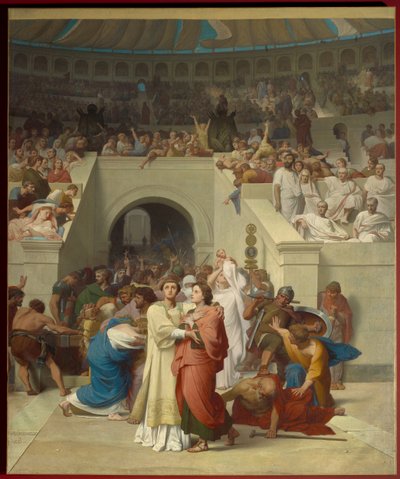Christian Martyrs Entering the Amphitheatre by Francois Leon Benouville