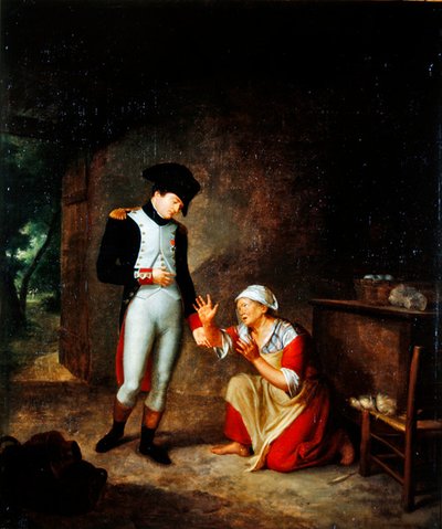Napoleon Visits a Peasant in the Outskirts of Brienne, 4th August, 1805 by Francois Leroy de Liancourt