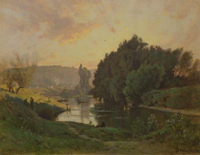 Scene of Bas-Meudon by Francois Louis Francais
