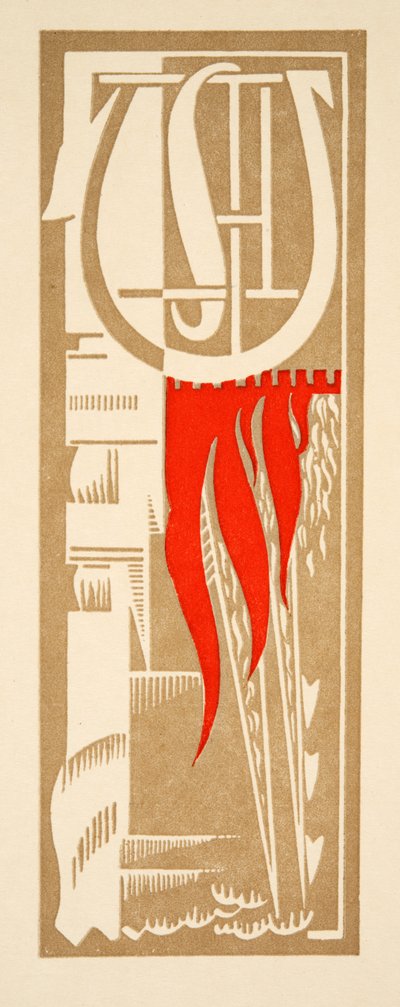 Graphic illustration from Prometheus Bound by Aeschylus, pub. 1941 by Francois Louis Schmied