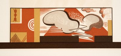 Graphic illustration from Prometheus Bound by Aeschylus, pub. 1941 by Francois Louis Schmied