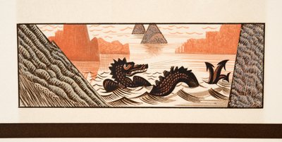 Graphic illustration from Prometheus Bound by Aeschylus, pub. 1941 by Francois Louis Schmied