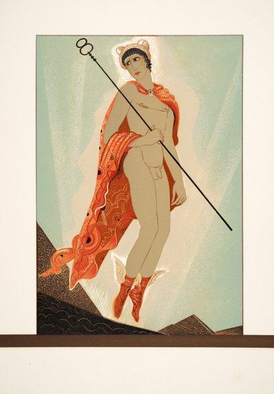 Hermes, from Prometheus Bound by Aeschylus, pub. 1941 by Francois Louis Schmied
