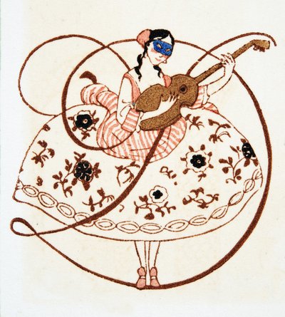 Letter D, from Personages de Comedie, pub. 1922 by Francois Louis Schmied