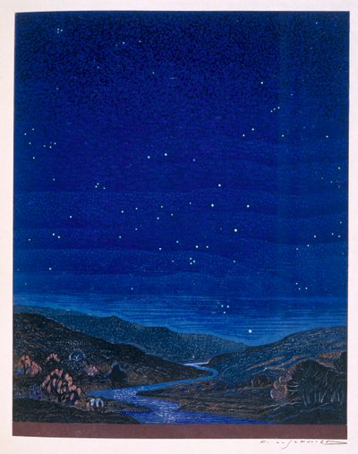 Nocturnal Landscape, Illustration from Rudyard Kipling