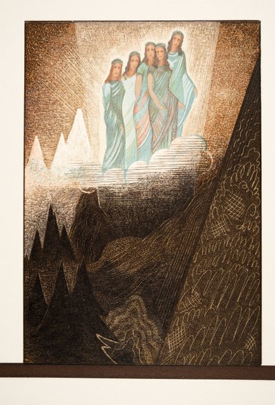 Oceanides, Illustration from Prometheus Bound by Aeschylus, pub. 1941 by Francois Louis Schmied