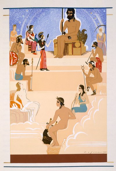 The Worship of Zeus, an illustration from 