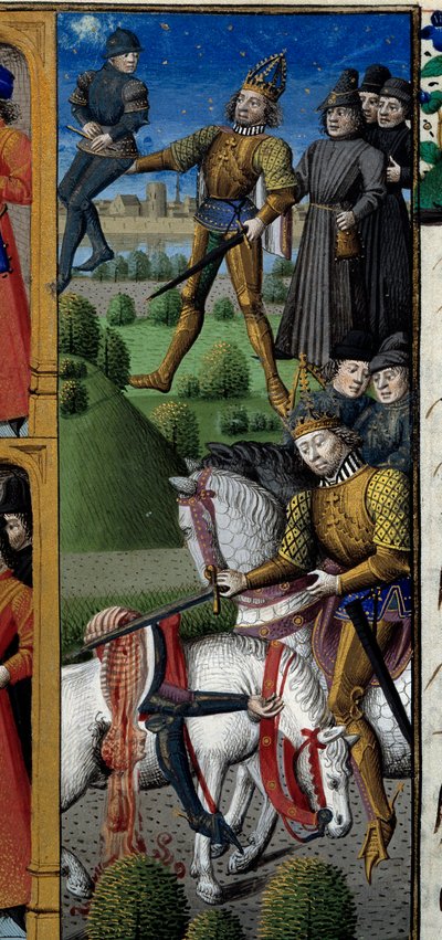 Scenes from the Life of Charlemagne: Scene of Combat, Miniature from 