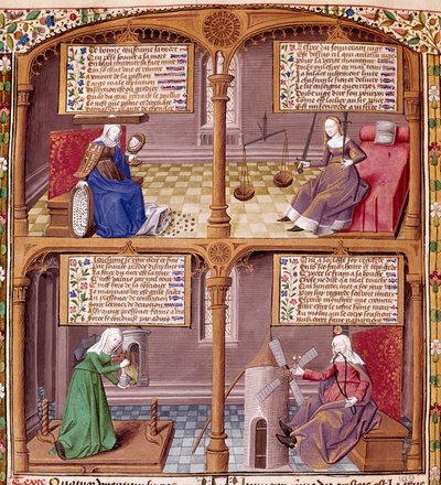 The Four Cardinal Virtues: Prudence, Strength, Continence and Justice by Maître François