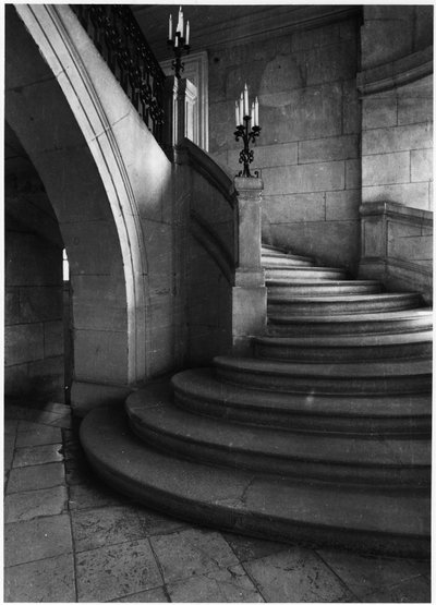 Staircase of the Hotel Guénégaud (Musée de la chasse) in Paris, by Architect Mansart - Photography, 20th Century by Francois Mansart