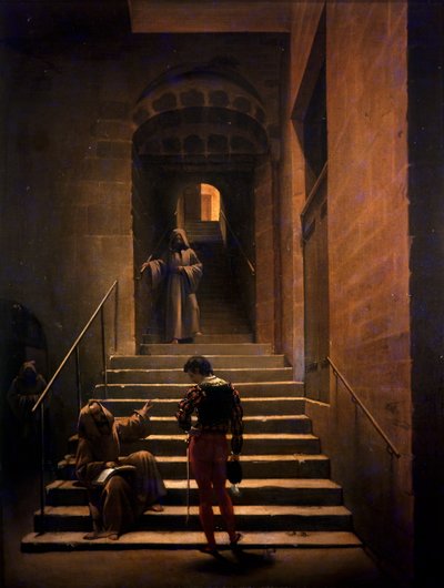 Convent Interior in Rome by Francois Marius Granet