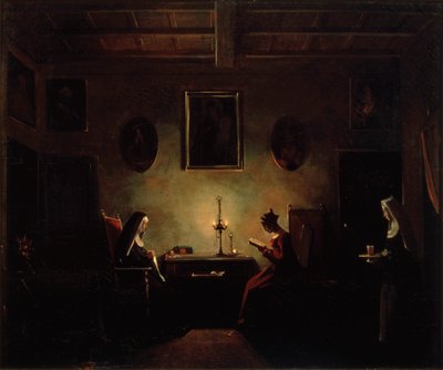 Scene in an Interior by Francois Marius Granet