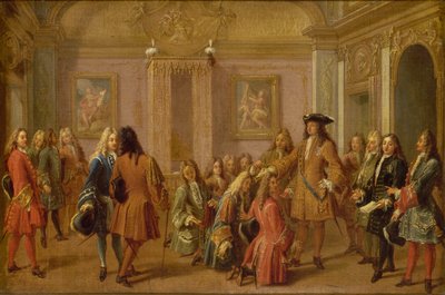 The first promotion of the Knights of Saint Louis by Louis XIV, Versailles May 8, 1693, 1710 by Francois Marot