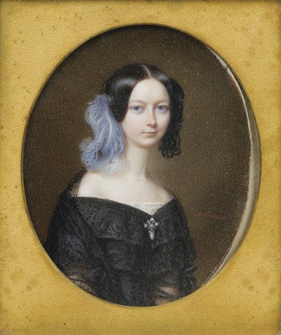 Duchess Helene of Mecklenburg-Schwerin 1814-1858, later Duchess of Orléans by Francois Meuret
