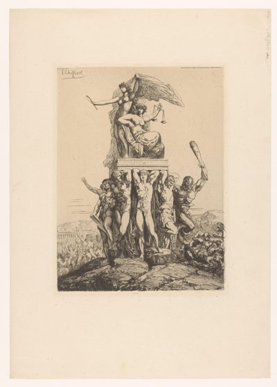 Allegorical Representation with Justice and Truth (The Triumph of Justice and Truth) by Francois Nicolas Chifflart