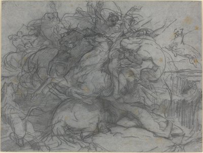 Study for Surprise (Battle of the Tigers) by Francois Nicolas Chifflart