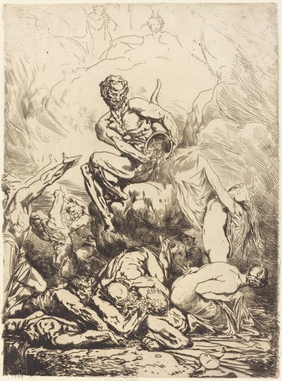 The Silver Devil by Francois Nicolas Chifflart