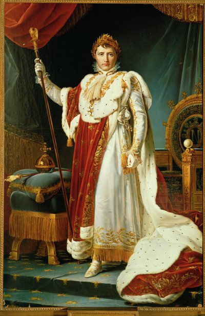 Napoleon I in Coronation Costume by Francois Pascal Simon Baron Gerard