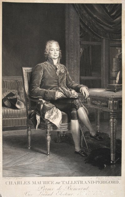 Charles Maurice de Talleyrand-Perigord, Prince de Benevent, Vice Grand Electeur by Francois Pascal Simon Gerard