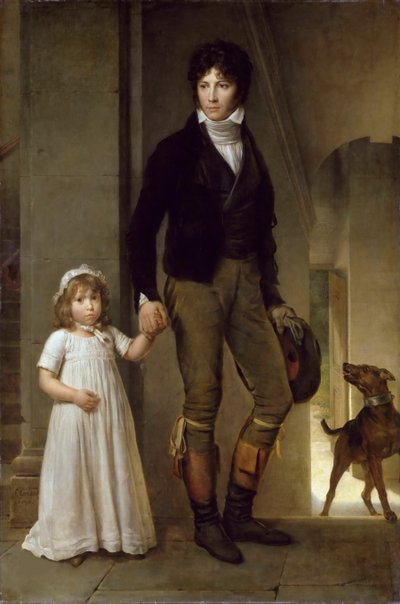 Jean-Baptiste Isabey 1767-1855 and his Daughter Alexandrine by Francois Pascal Simon Gerard