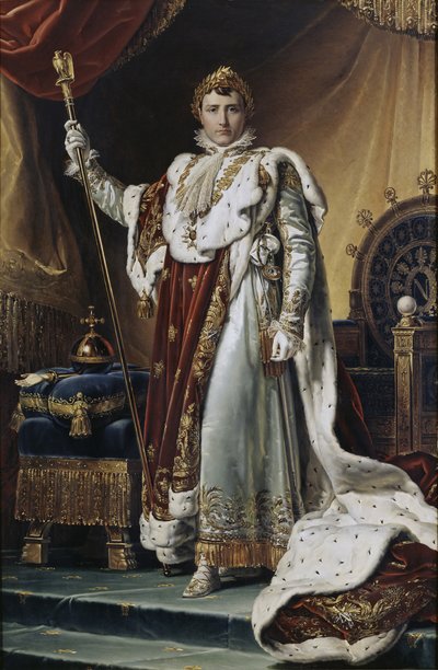Portrait of Emperor Napoléon I Bonaparte in his Coronation Robes, ca 1804 by Francois Pascal Simon Gerard