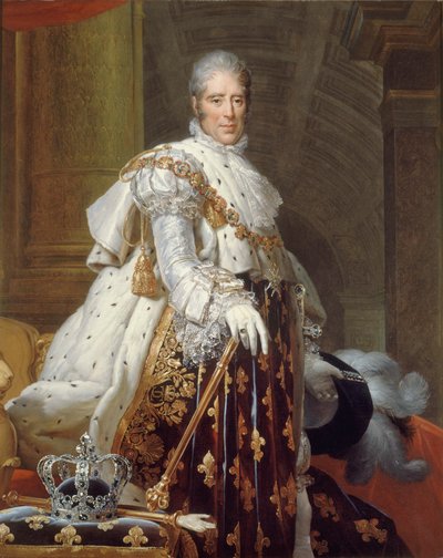 Portrait of King Charles X of France by Francois Pascal Simon Gerard
