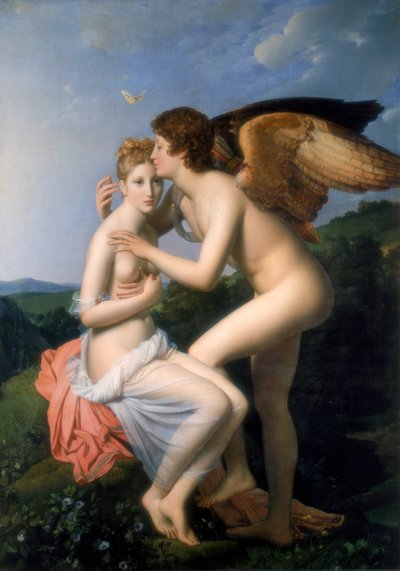 Psyche Receiving the First Kiss of Cupid by Francois Pascal Simon Gerard