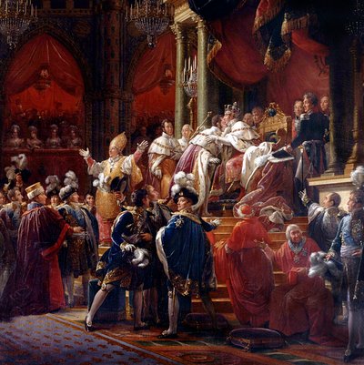 The Coronation of King Charles X, 29th May 1825 in Reims Cathedral (detail) by Francois Pascal Simon Gerard