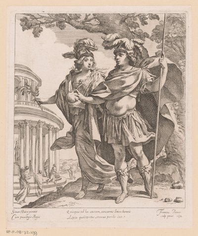 Minerva Shows Louis XIII the Temple of Glory by Francois Perrier