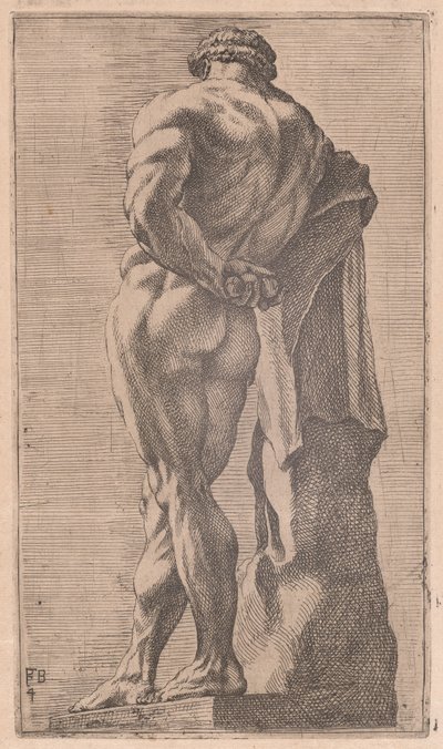 The Farnese Hercules, Seen from Behind (plate 4) by Francois Perrier