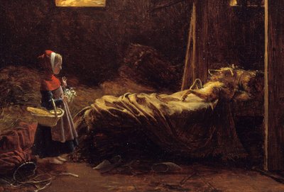 Little Red Riding Hood (detail) by Francois Richard Fleury