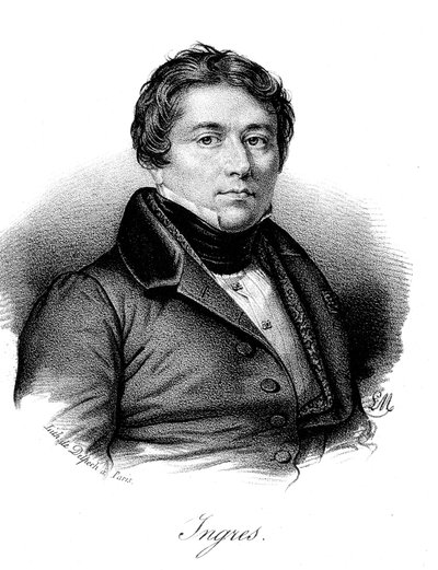 Jean Auguste Dominique Ingres by Francois Seraphin Delpech