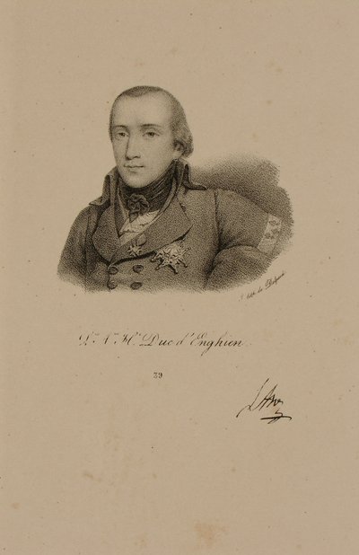 Louis Antoine Henri de Bourbon, Duke of Enghien Wearing the Conde Uniform by Francois Seraphin Delpech