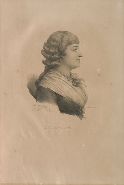 Portrait of Madame Roland 1754-1793 by Francois Seraphin Delpech
