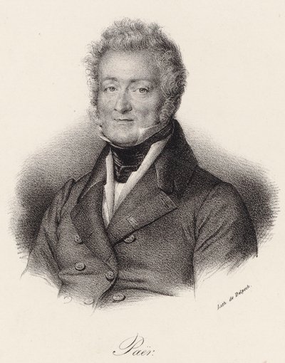 Portrait of the Composer Ferdinando Paer by Francois Seraphin Delpech