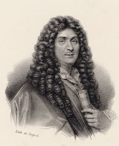 Portrait of the Composer Jean-Baptiste Lully 1632-1687 by Francois Seraphin Delpech