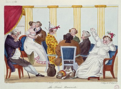 The Amusing Evening, 1821 by Francois Seraphin Delpech