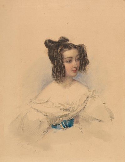 Teresa, Comtess Gamba-Guicioli by Francois Theodore Rochard