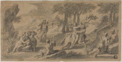 The Flight of the Centaur Nessus with Dejanina by Francois Verdier